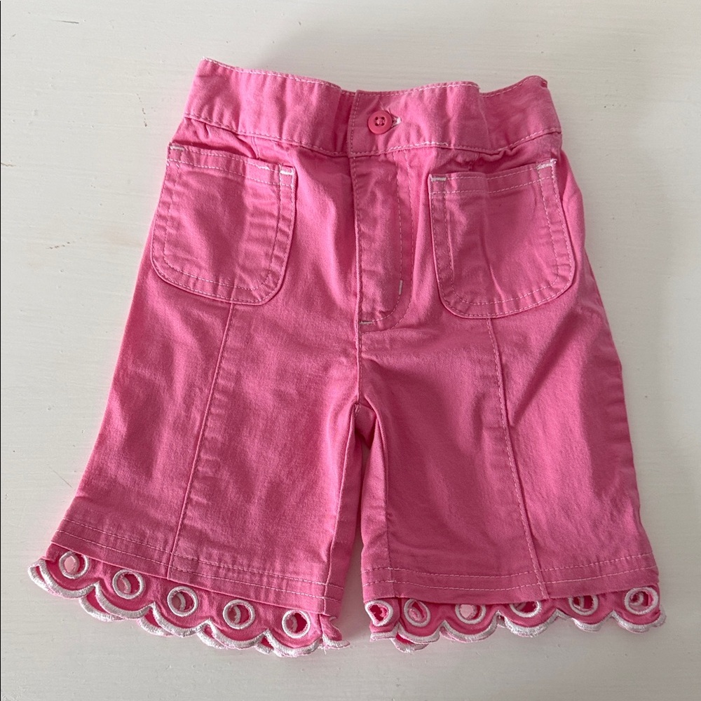 The Children's Place Bright Pink Girls' Scalloped Hem Shorts